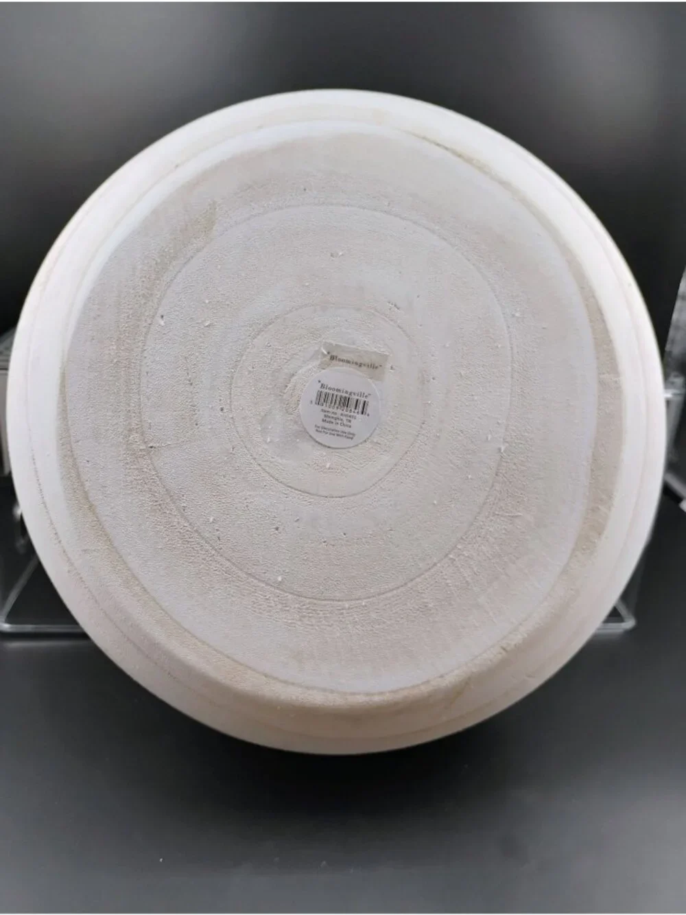 Bloomingville White Textured Decorative Bowl For Display Or Home Styling